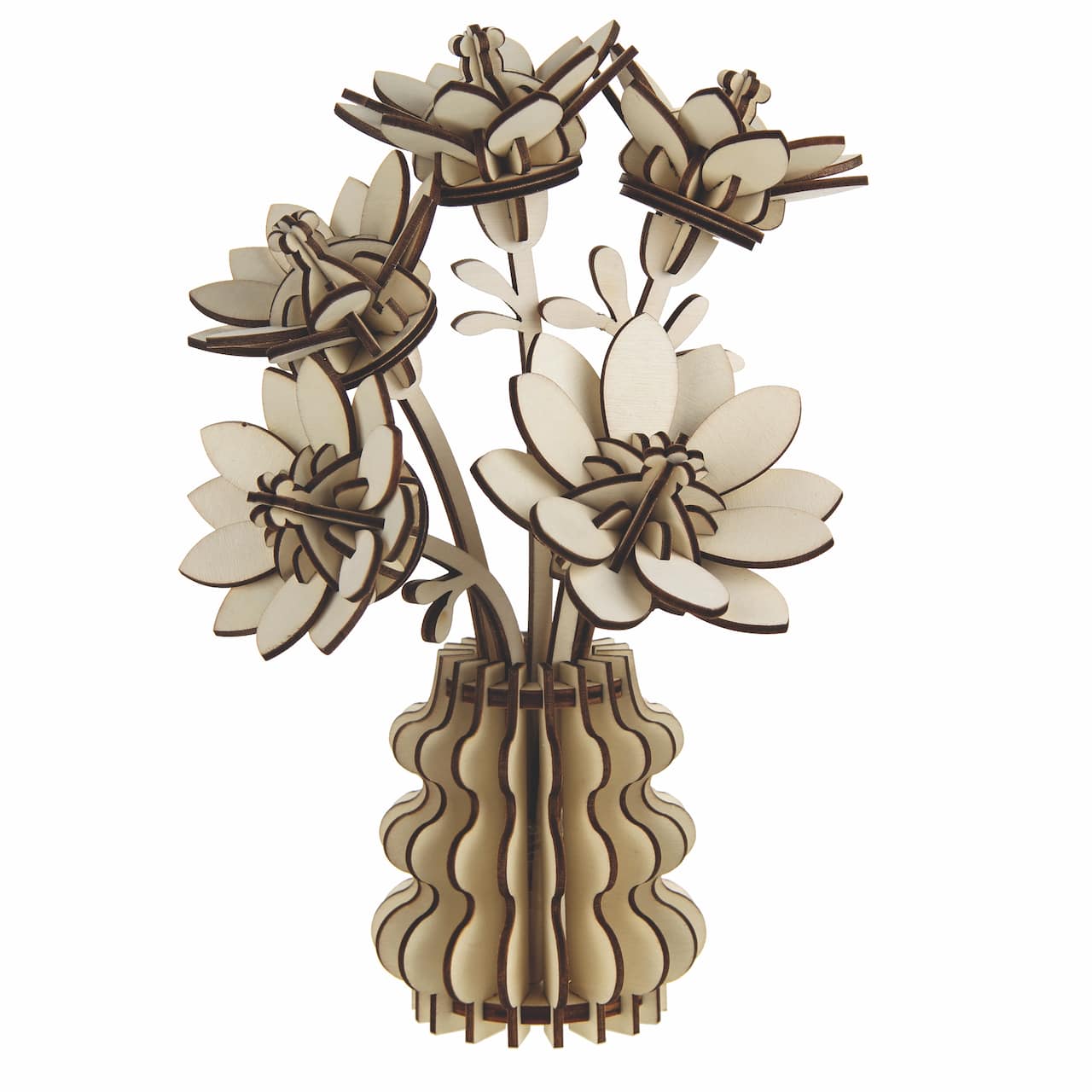 Chrysanthemum DIY 3D Wooden Flower Puzzle by Make Market®